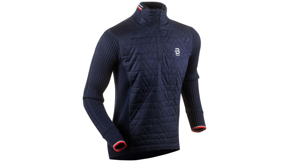 Bjorn Daehlie Half Zip Comfy Sweater - Mens, Evening Blue, 2XL, 332024-25100-XXL