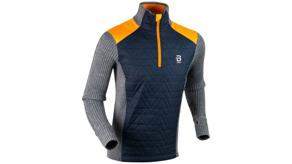 Bjorn Daehlie Half Zip Comfy Sweater - Mens, Golden Sun, Small, 332024-38100-S