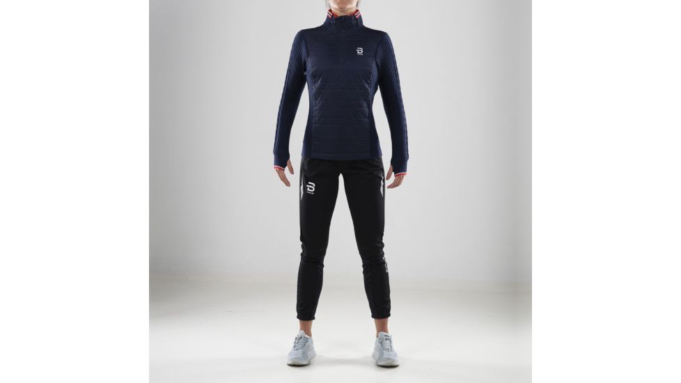 Bjorn Daehlie Half Zip Comfy Sweater - Womens, Evening Blue, Medium, 332025-25100-M