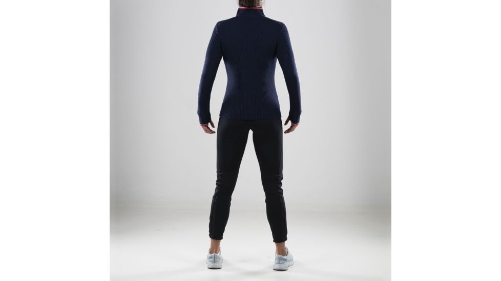 Bjorn Daehlie Half Zip Comfy Sweater - Womens, Evening Blue, Medium, 332025-25100-M