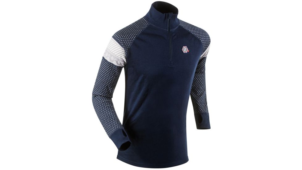 Bjorn Daehlie Half Zip VM Lahti - Men's-Navy Blazer-Small