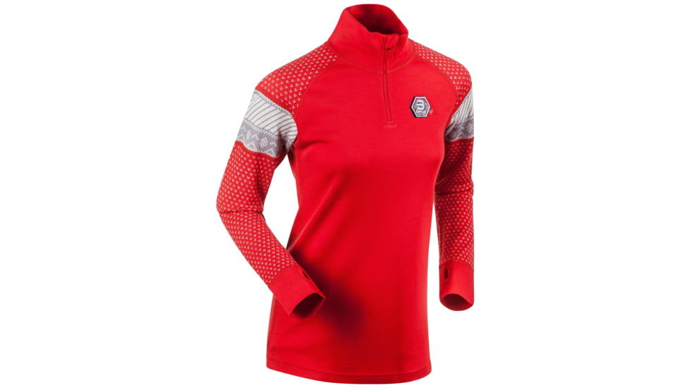 Bjorn Daehlie Half Zip VM Lahti - Women's-High Risk Red-Small