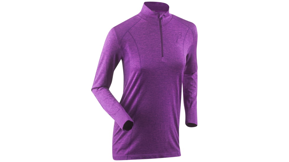 Half Zip Zone Midlayer - Womens -Purple Cactus Flower-X-Small