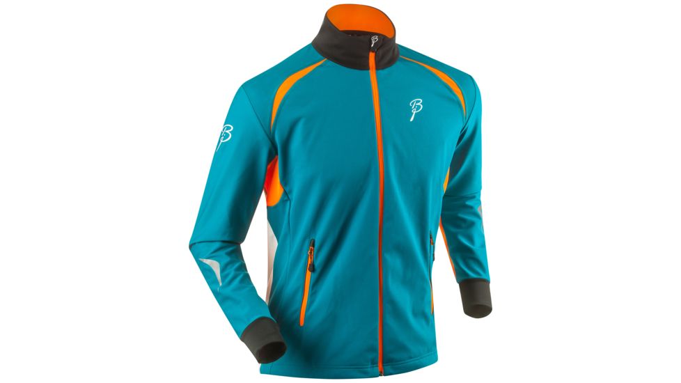 Pacer Jacket - Mens -Ocean Depths/Shocking Orange-Small