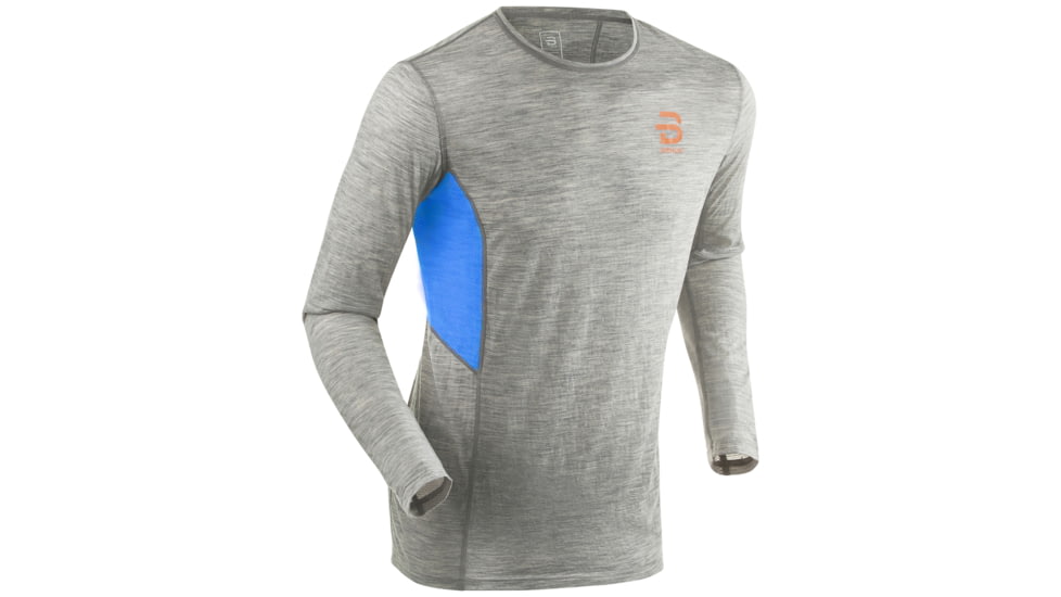 Bjorn Daehlie Training Wool Long Sleeve - Men's, Nine Iron, Large, 332721-95400-L