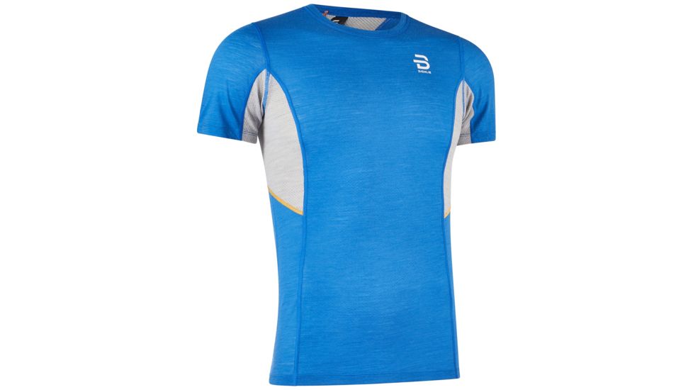 Bjorn Daehlie Training Wool Summer Short Sleeve Shirt - Mens, Directoire Blue, Small, 332907-24750-S