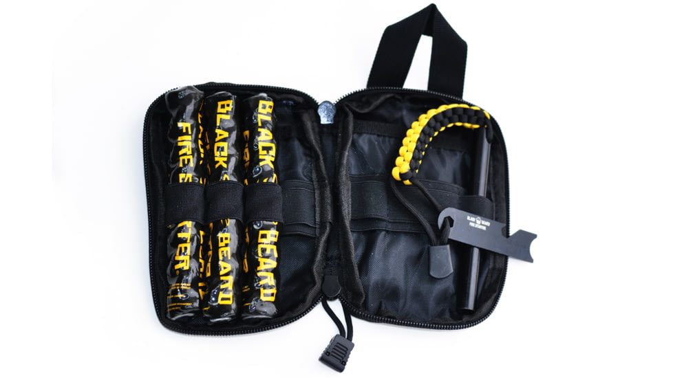 Black Beard Fire Captain's Organizer Pouch, Black/Yellow, BB-OrganizerPouch