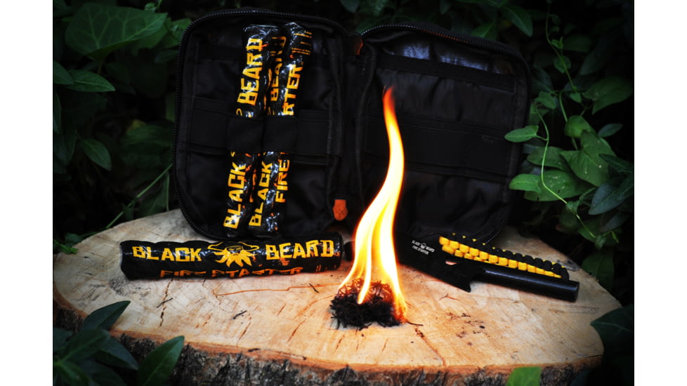 Black Beard Fire Captain's Organizer Pouch, Black/Yellow, BB-OrganizerPouch