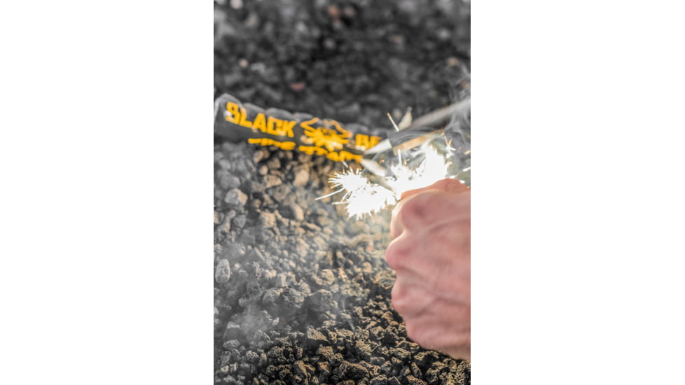 Black Beard Fire Ferro Rod, Black/Yellow, BB-FerroRod