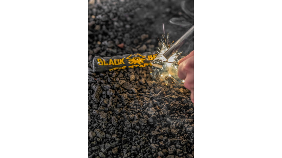 Black Beard Fire Ferro Rod, Black/Yellow, BB-FerroRod