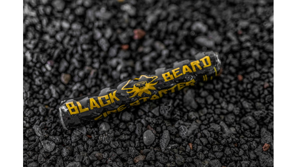 Black Beard Fire Starter, Black/Yellow, BB-FireStarter