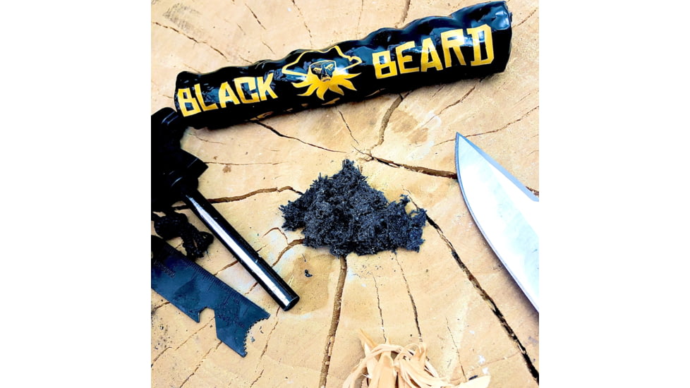 Black Beard Fire Starter, Black/Yellow, BB-FireStarter