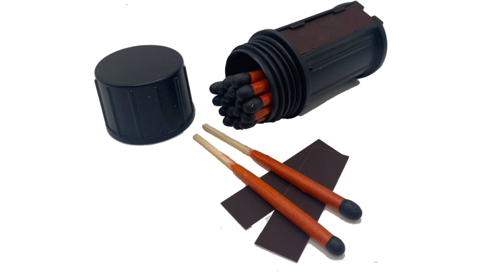 Black Beard Fire Stormproof Matches, Black/Yellow, One size only, BB-Mat