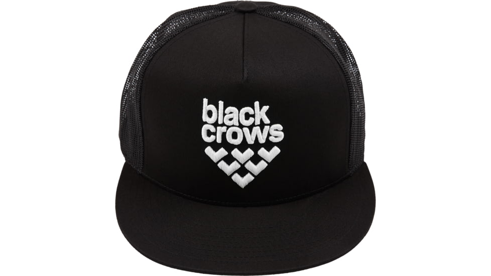 Black Crows Mesh Trucker Cap - Mens, Black/White, One Size, 100819-039-Uni