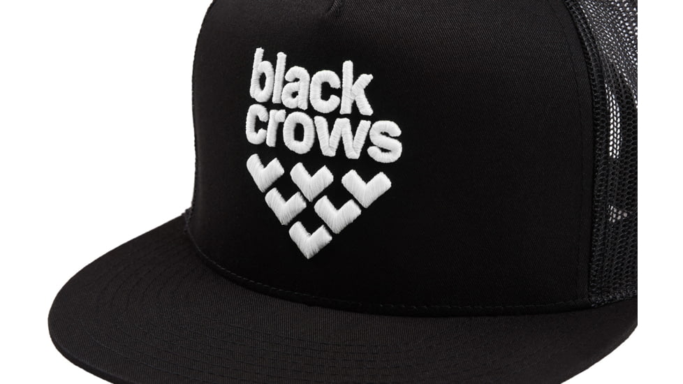 Black Crows Mesh Trucker Cap - Mens, Black/White, One Size, 100819-039-Uni