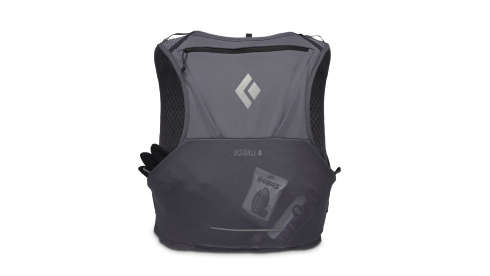 Black Diamond Distance 4 Hydration Vest, Carbon, Small, BD6800300003SML1