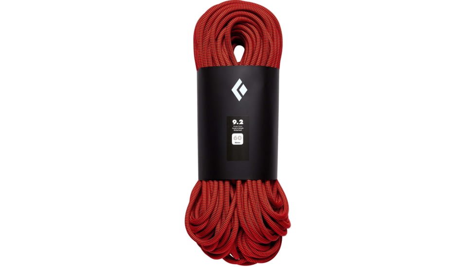 Black Diamond 9.2 Climbing Rope, Orange, 60m, BD32311480020601