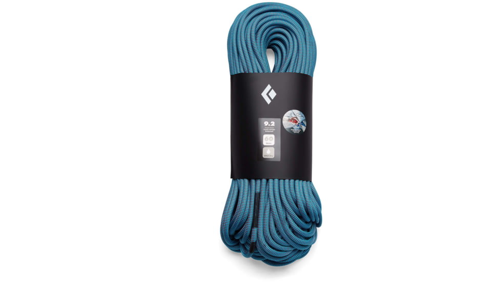 Black Diamond 9.2 Dry Babsi Ed Rope, Blue/Pink, 60m, BD32311593170601