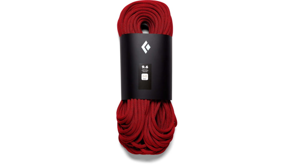 Black Diamond 9.6 Clymbing Rope, Red, 60m, BD32311760090601