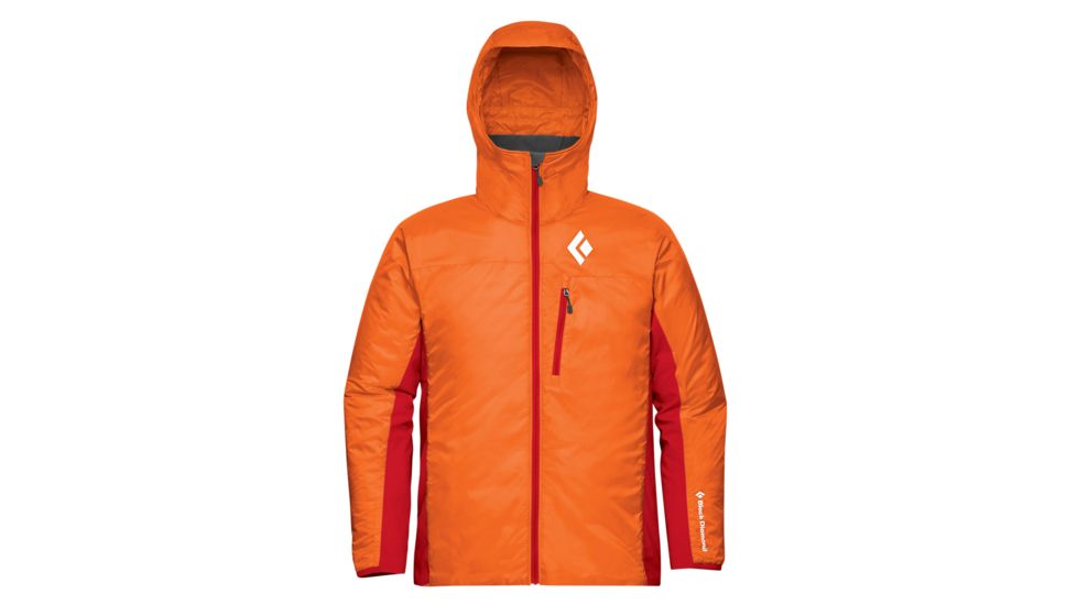 Black Diamond Access LT Hybrid Hoody - Men's-Vibrant Orange-Small