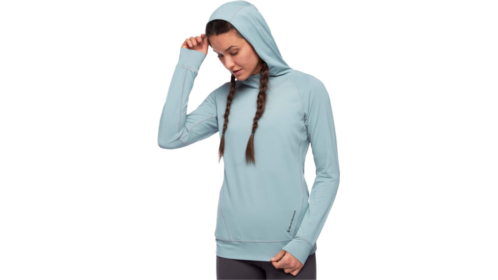 Black Diamond Alpenglow Hoody - Womens, Blue Ash, Large, AP7520804006LRG1
