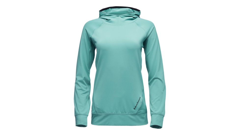 Black Diamond Alpenglow Long Sleeve Hoodie - Womens, Alpine Lake, Extra Small, AP7520803000XSM1