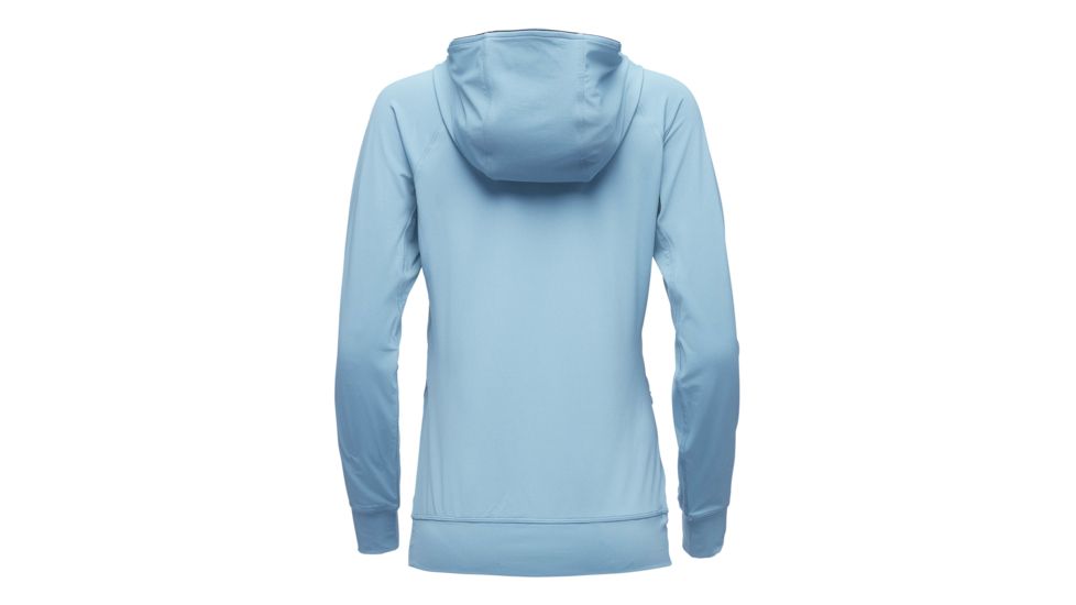 Black Diamond Alpenglow Long Sleeve Hoodie - Womens, Arctic Blue, Extra Large, AP7520804001XLG1