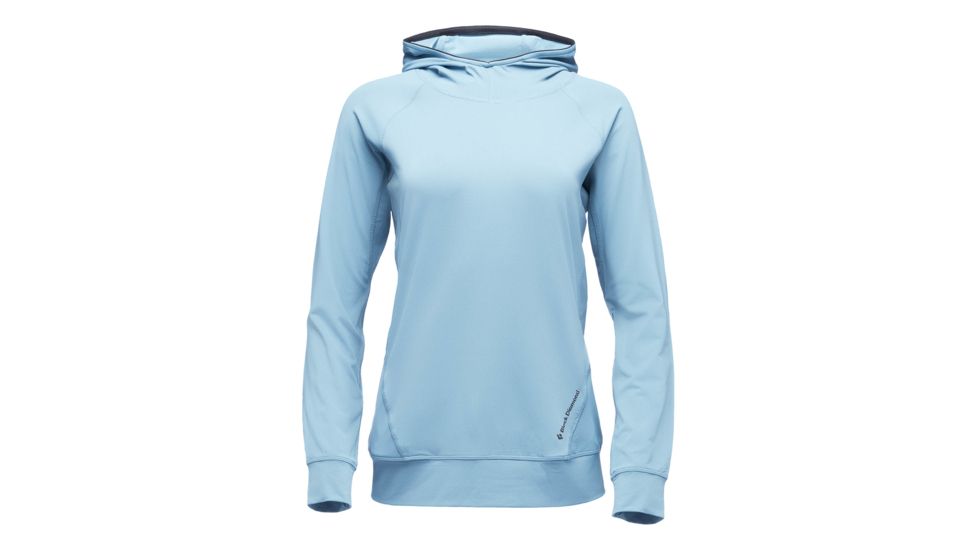 Black Diamond Alpenglow Long Sleeve Hoodie - Womens, Arctic Blue, Extra Large, AP7520804001XLG1
