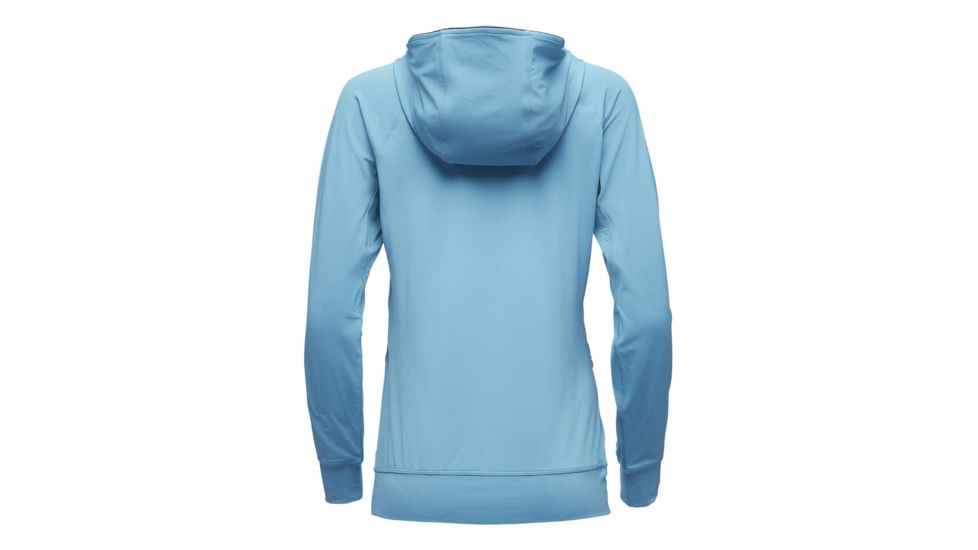 Black Diamond Alpenglow Long Sleeve Hoodie - Womens, Arctic Blue, Large, AP7520804001LRG1