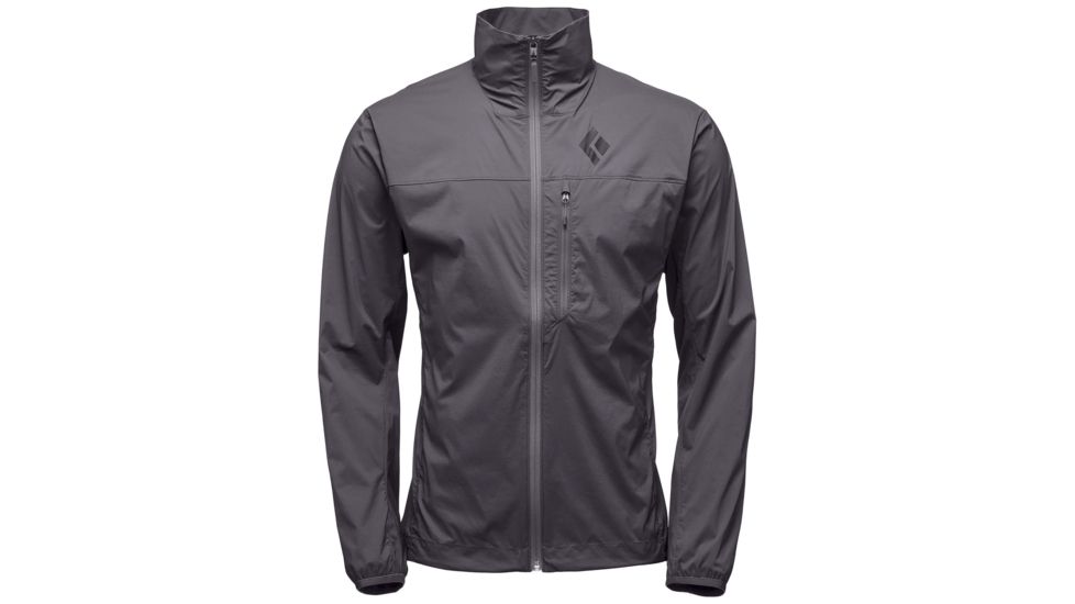 Black Diamond Alpine Start Mens Climbing Jacket, Smoke, Large, APZ203022LRG1