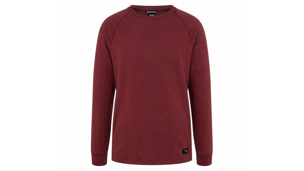 Black Diamond Basis Crew - Mens, Dark Crimson Heather, Medium, AP7523206029MED1