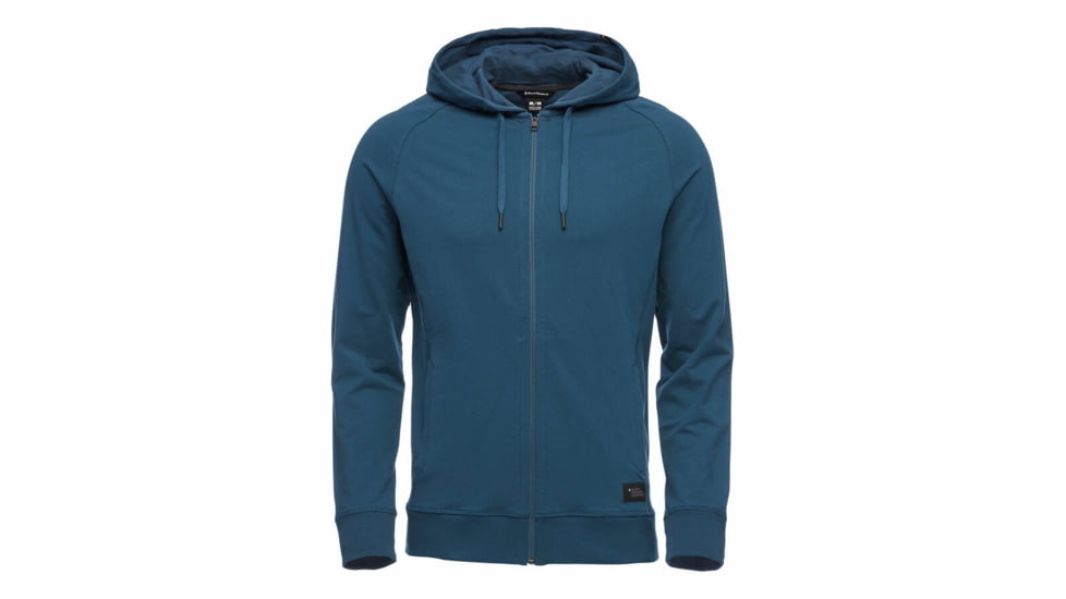 Black Diamond Basis Full Zip Hoodie - Men's, Midnight, Small, AP7522804017SML1