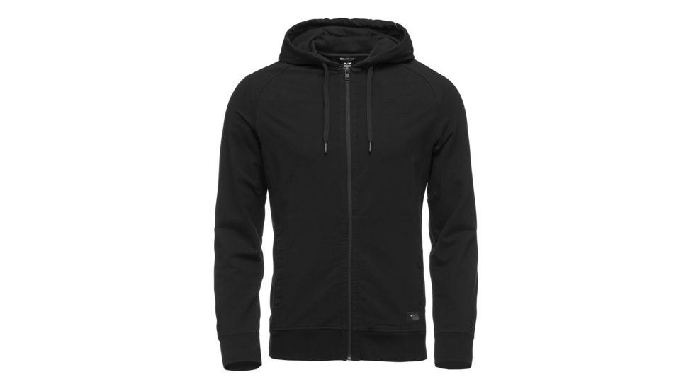 Black Diamond Basis Full Zip Hoodie - Mens, Black, Medium, AP7522800002MED1
