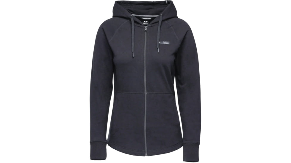 Black Diamond Basis Full Zip Hoody - Women's, Carbon, Extra Large, AP7523010003XLG1