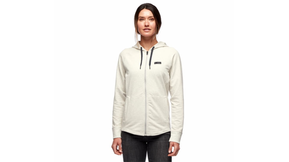 Black Diamond Basis Full Zip Hoody - Womens, Light Gray Heather, Extra Small, AP7523011008XSM1