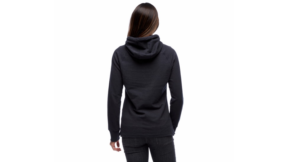 Black Diamond Basis Pullover Hoody - Womens, Black Heather, Large, AP7523020062LRG1