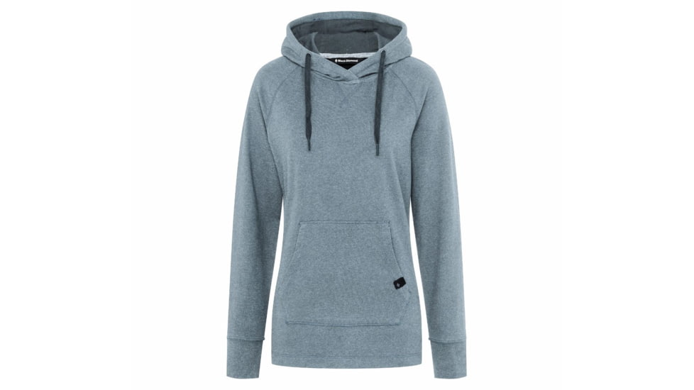 Black Diamond Basis Pullover Hoody - Womens, Storm Blue Heather, Extra Small, AP7523024037XSM1