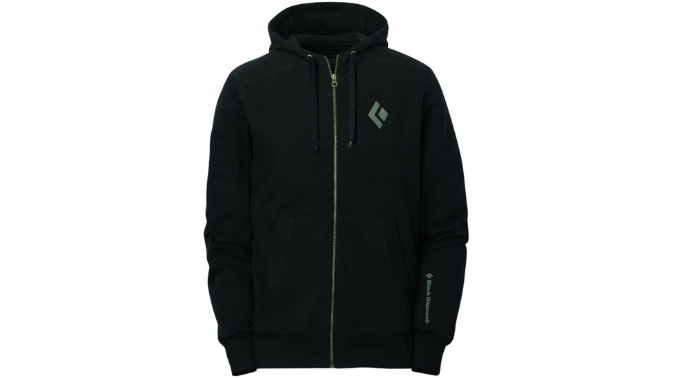 Black Diamond BD Full Zip Logo Hoody - Mens-Black-Large