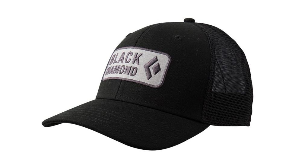 Black Diamond BD Trucker Men's Caps, Black/Aluminum, ALL, APFX7L943ALL1