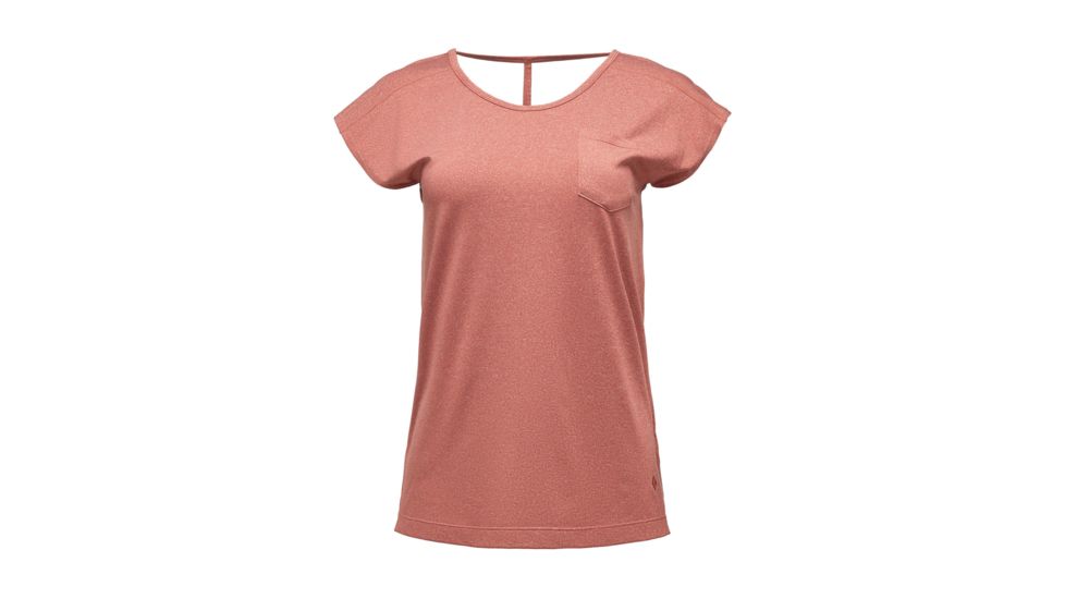 Black Diamond Beta Womens Short Sleeve Tee Shirt, Burnt Sienna, Small, APL055232SML1