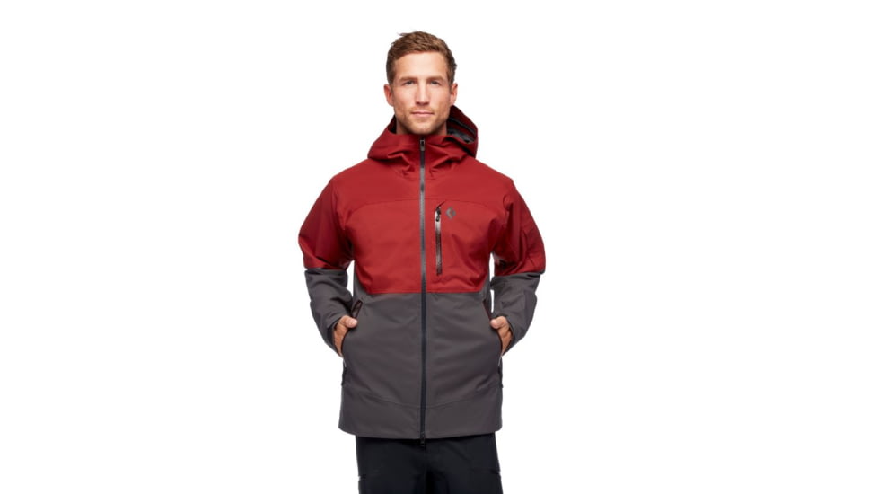 Black Diamond Boundary Line Mapp Insul Jck - Mens, Dark Crimson/Carbon, Medium, AP7461809163MED1