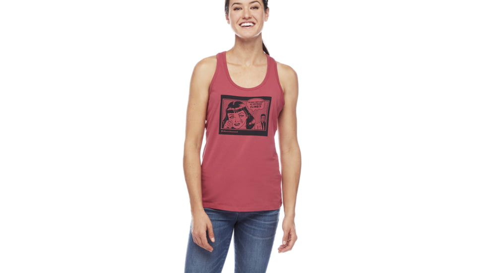Black Diamond Boyfriend Tank - Womens, Wild Rose, Medium, AP7300076012MED1
