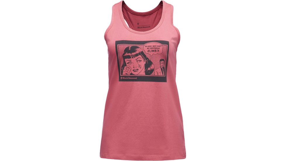 Black Diamond Boyfriend Tank - Womens, Wild Rose, Medium, AP7300076012MED1