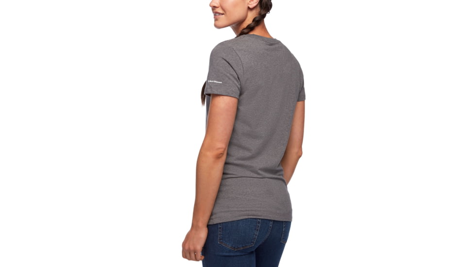 Black Diamond Cam Tee - Womens, Charcoal Heather, Medium, AP7300420036MED1