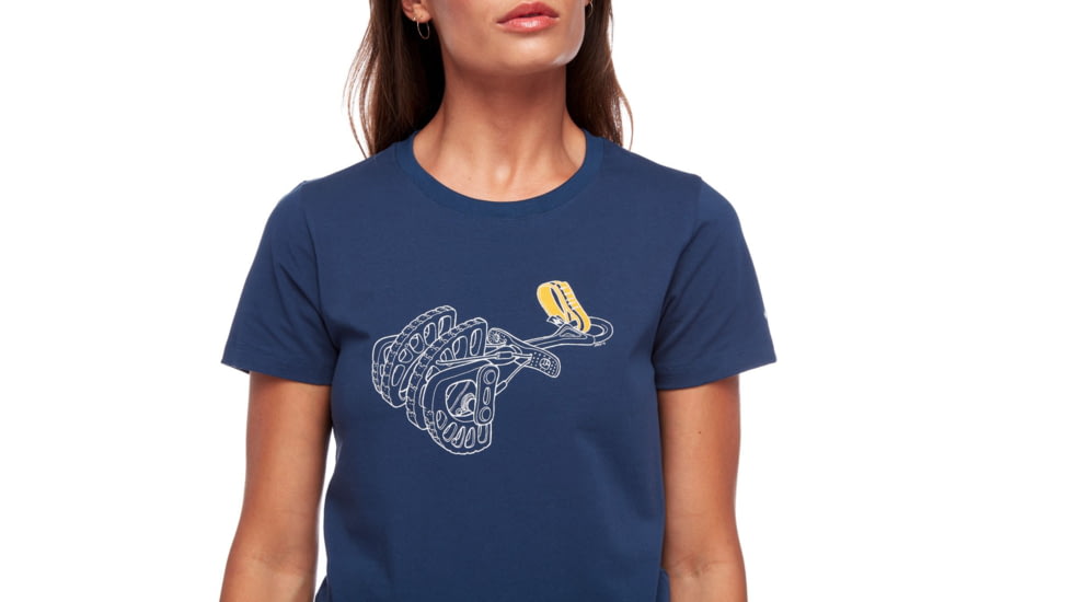 Black Diamond Cam Tee - Womens, Ink Blue, Small, AP7300424014SML1