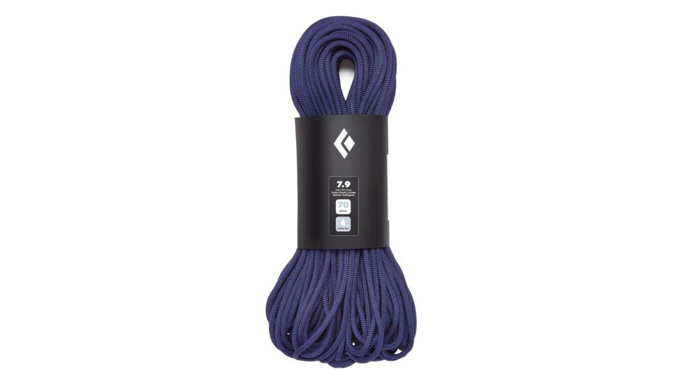 Black Diamond Climbing 7.9 mm Dry Rope, Purple, 70m, BD323011PURP0701
