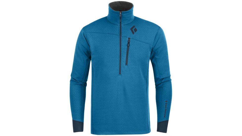 Black Diamond Coefficient 1/4 Zip Jacket - Mens-Sapphire-Large