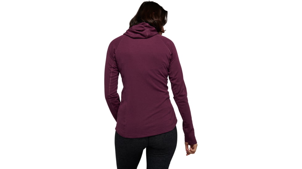 Black Diamond Coefficient LT Hybrid Hoody - Womens, Blackberry, Large, AP7440565016LRG1