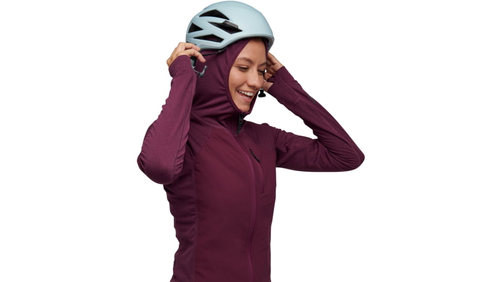 Black Diamond Coefficient LT Hybrid Hoody - Womens, Blackberry, Large, AP7440565016LRG1