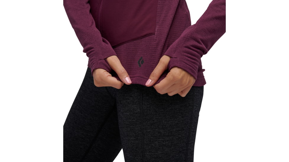 Black Diamond Coefficient LT Hybrid Hoody - Womens, Blackberry, Large, AP7440565016LRG1